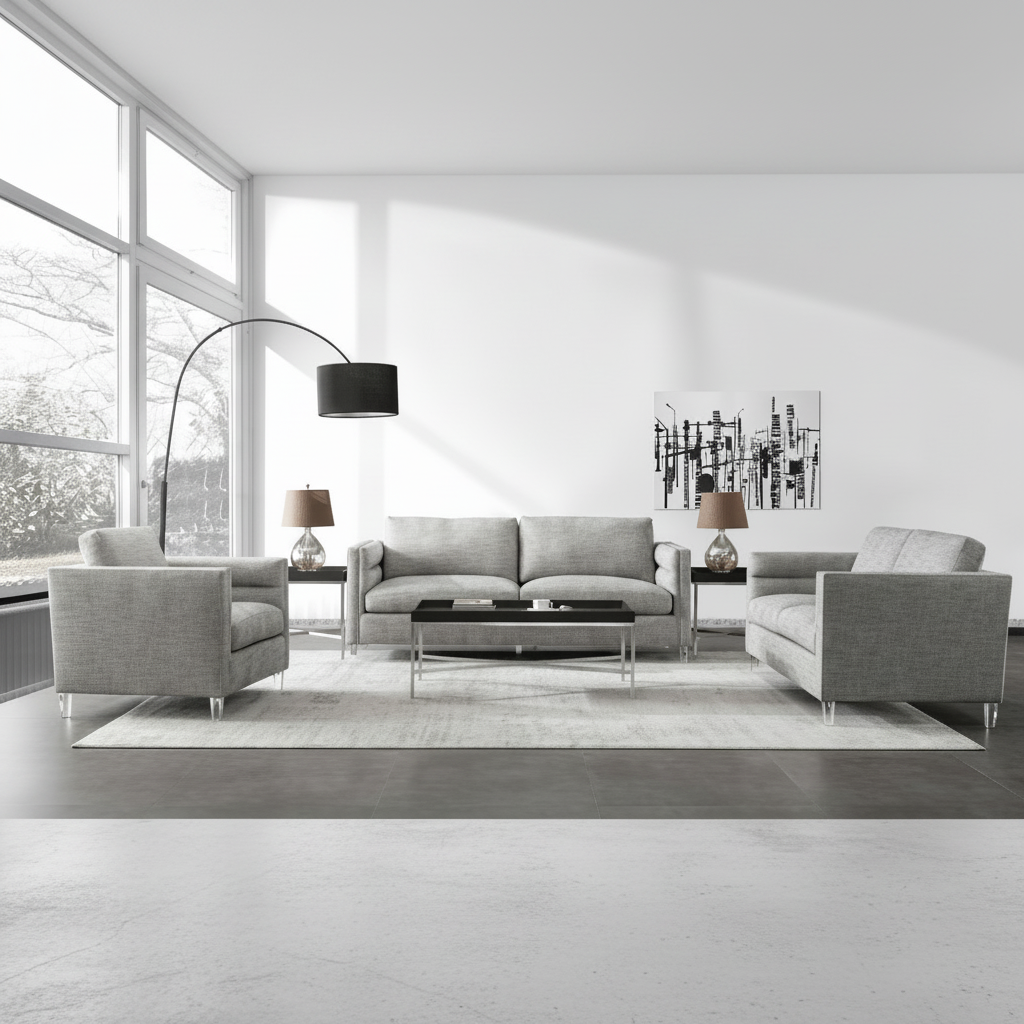Grey Cloud Living Room Set Roots Furniture