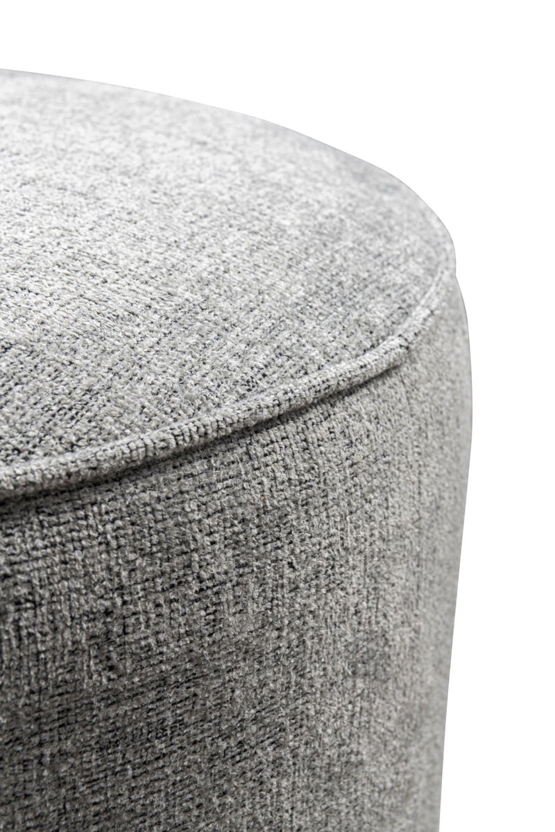 Grey Linen Ottoman W55.5xH44cm - Al Rugaib Furniture