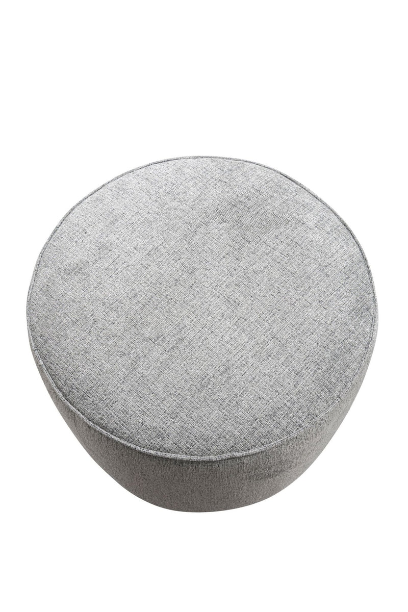 Grey Linen Ottoman W55.5xH44cm - Al Rugaib Furniture