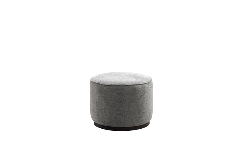 Grey Linen Ottoman W55.5xH44cm - Al Rugaib Furniture