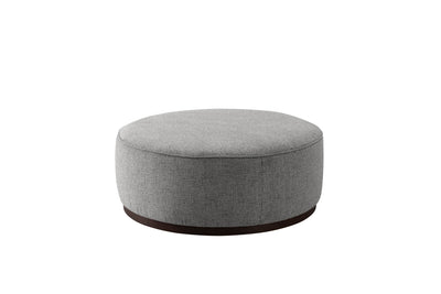 Grey Linen Ottoman W91xH36cm - Al Rugaib Furniture