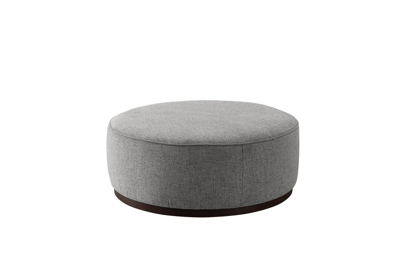 Grey Linen Ottoman W91xH36cm - Al Rugaib Furniture