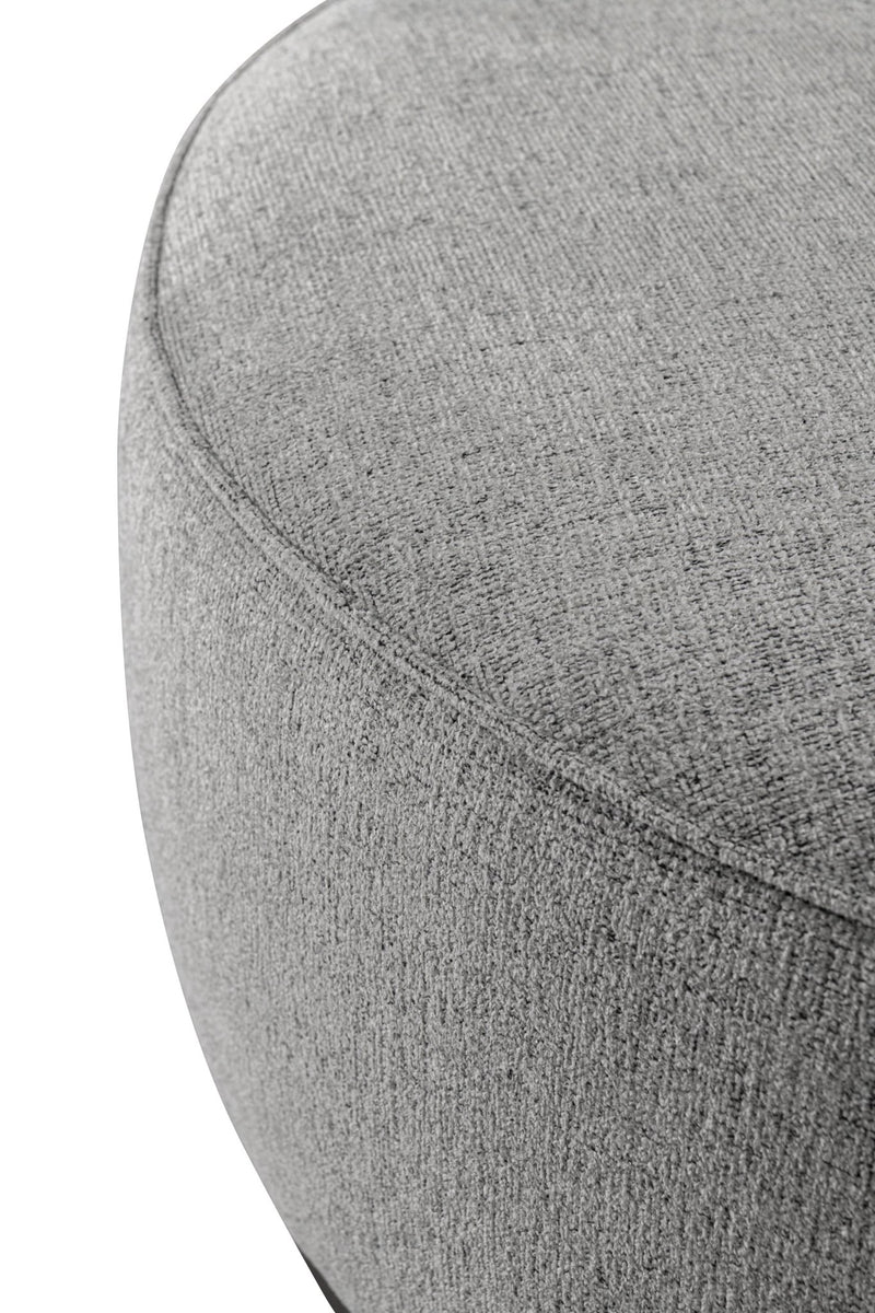 Grey Linen Ottoman W91xH36cm - Al Rugaib Furniture