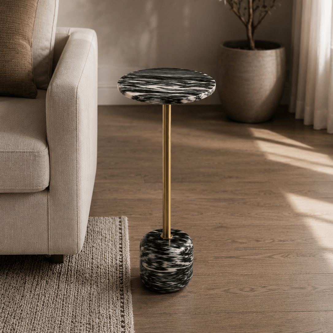 GREY MARBE, TOP 20MM THICK AND MS DRINK Accent & End Tables| Sagebrook Home