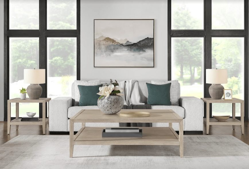 Whitewashed Oak Wood SideTable Coffee Tables| Roots Furniture