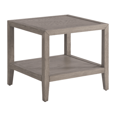 Grey Oak Wood Side Table - Al Rugaib Furniture