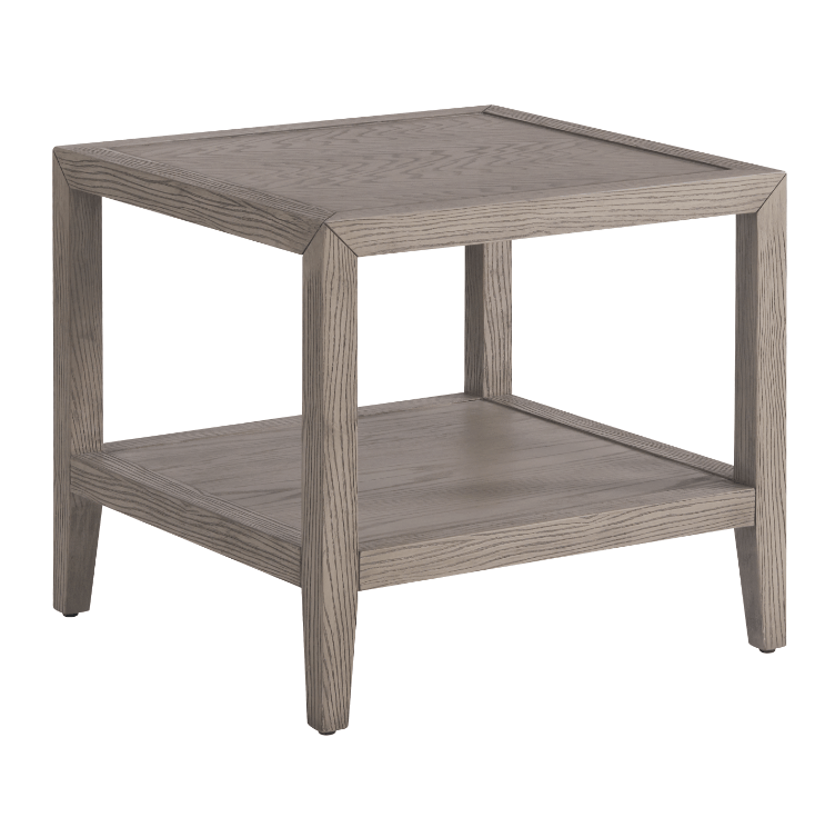 Grey Oak Wood Side Table - Al Rugaib Furniture