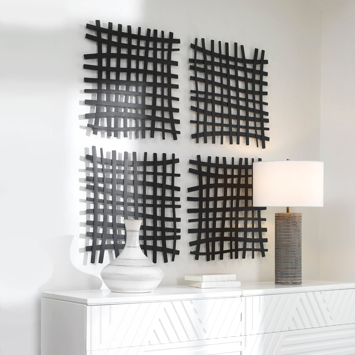Gridlines Metal Wall Decor Wall Decors| Uttermost