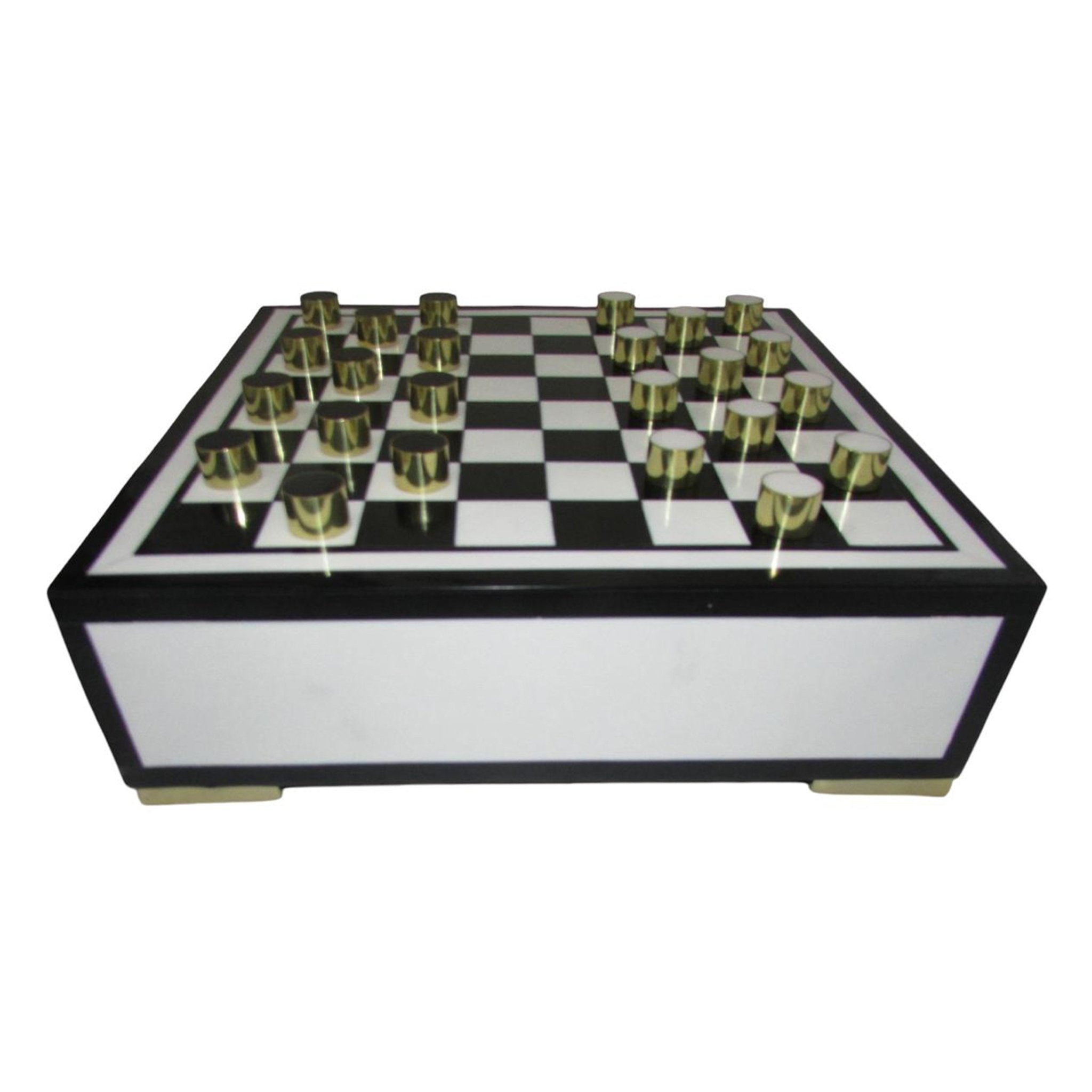 Guersney Checkers Set Table Decors| Sagebrook Home