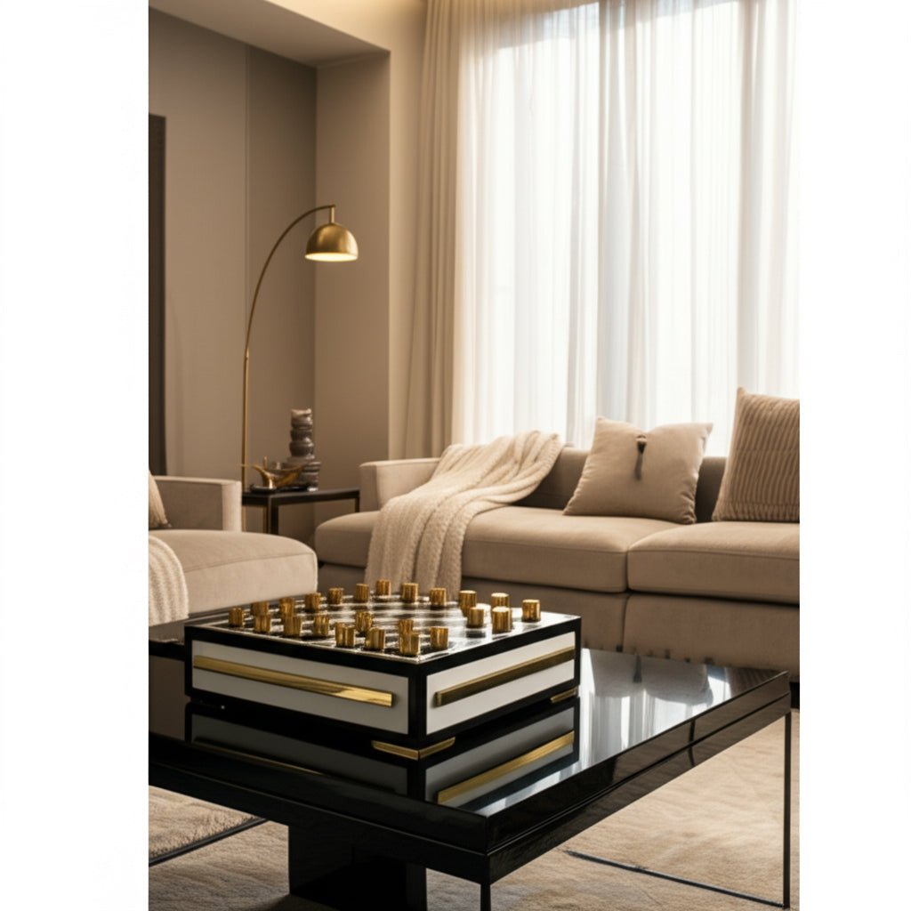 Guersney Checkers Set Table Decors| Sagebrook Home