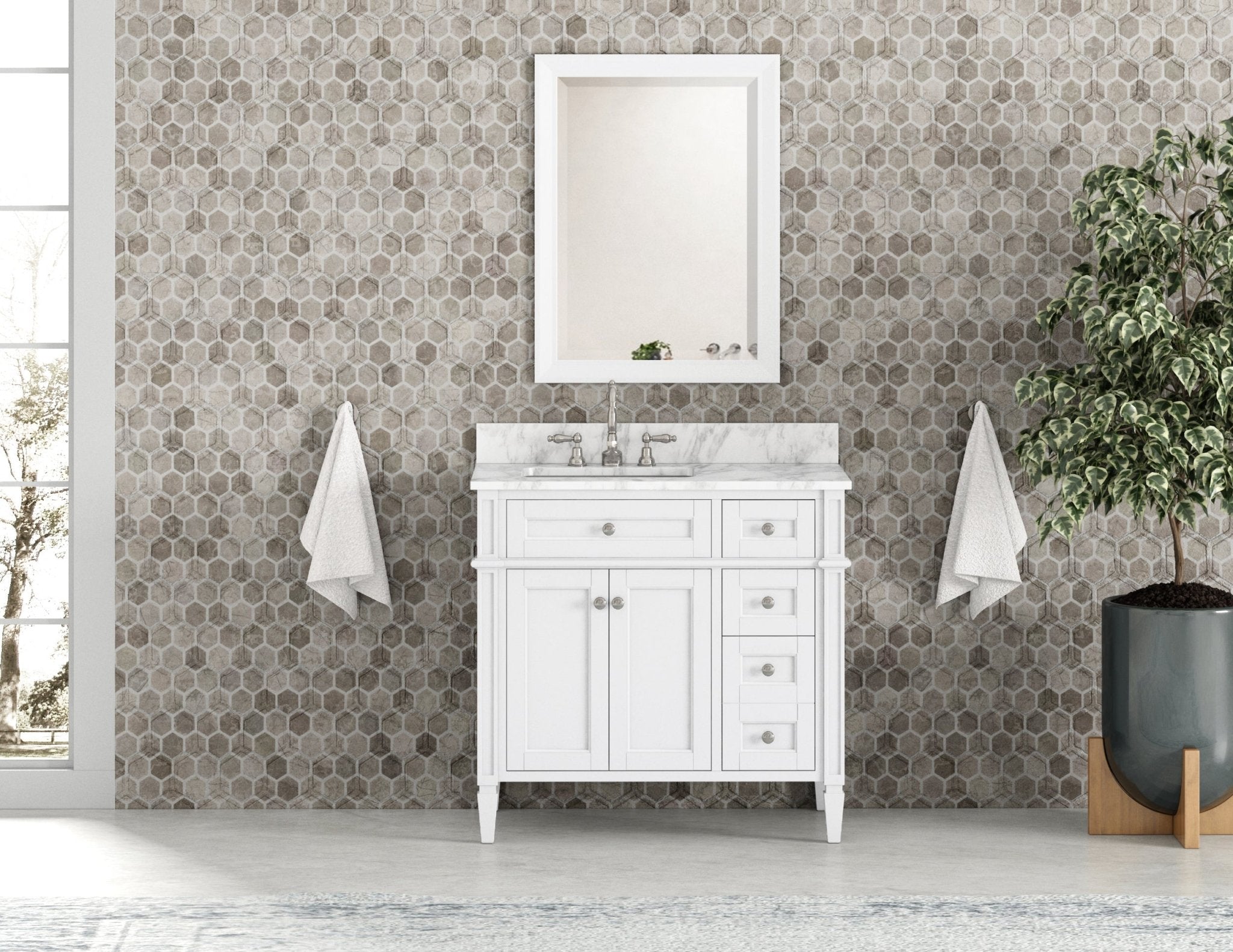 H 36" Vanity Vanity| Roots Furniture