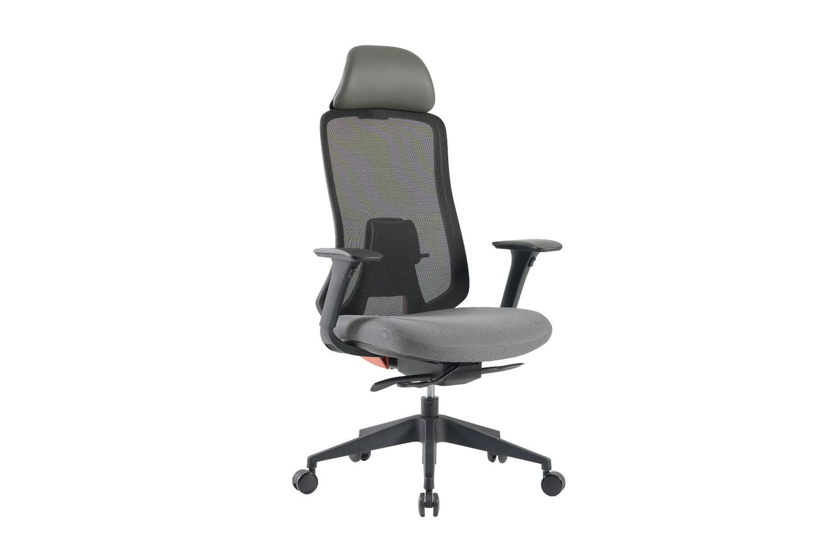 Black Nylon Chair - W/ Headrest