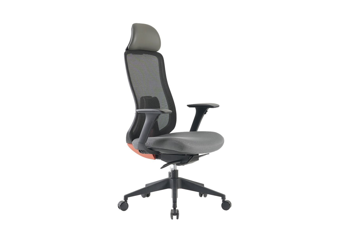 Black Nylon Chair - W/ Headrest
