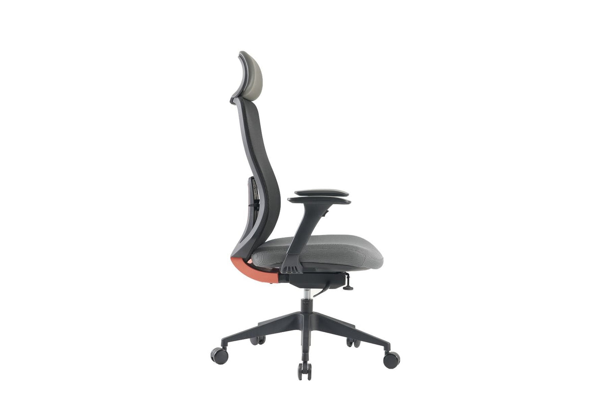 Black Nylon Chair - W/ Headrest