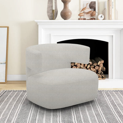 Halo White Swivel Chair - Al Rugaib Furniture