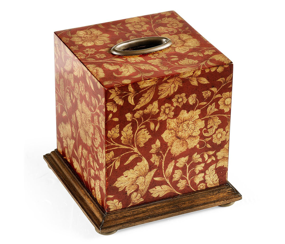 Hampton Collection - Red Chinoiserie Tissue Box Ground Decors| Jonathan Charles