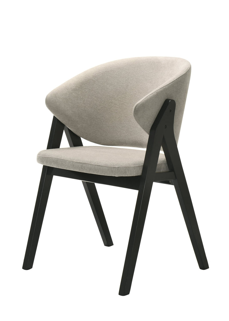 Hana Beige Dark Gray Dining Chair - Al Rugaib Furniture