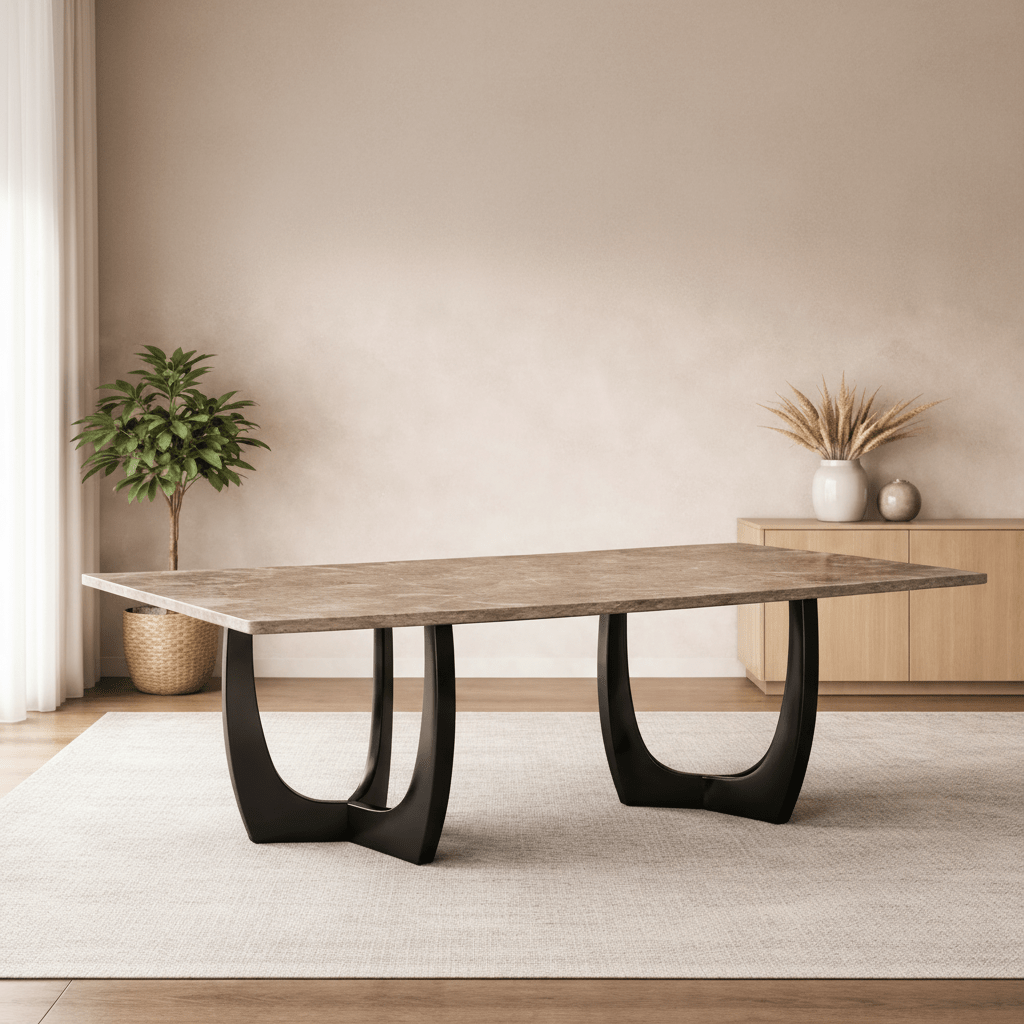 Hana Beige Marble Dining Table 8 Dining Tables| Roots Furniture