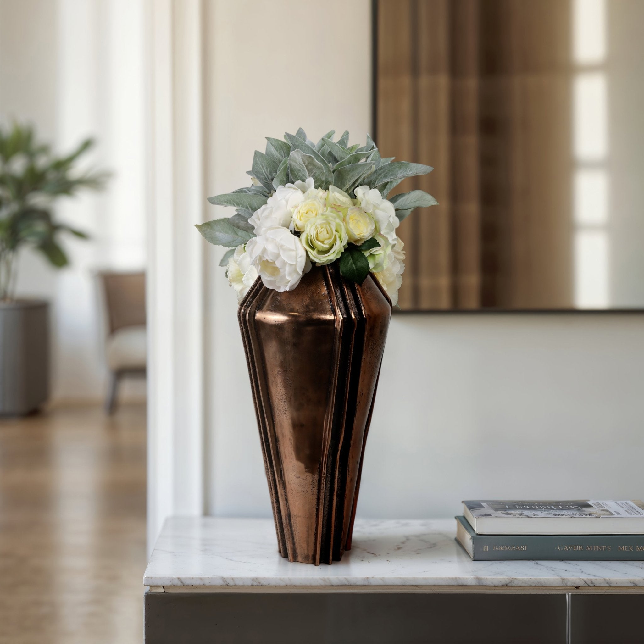 Hana Bronze Vase Vases and Jars| Sagebrook Home