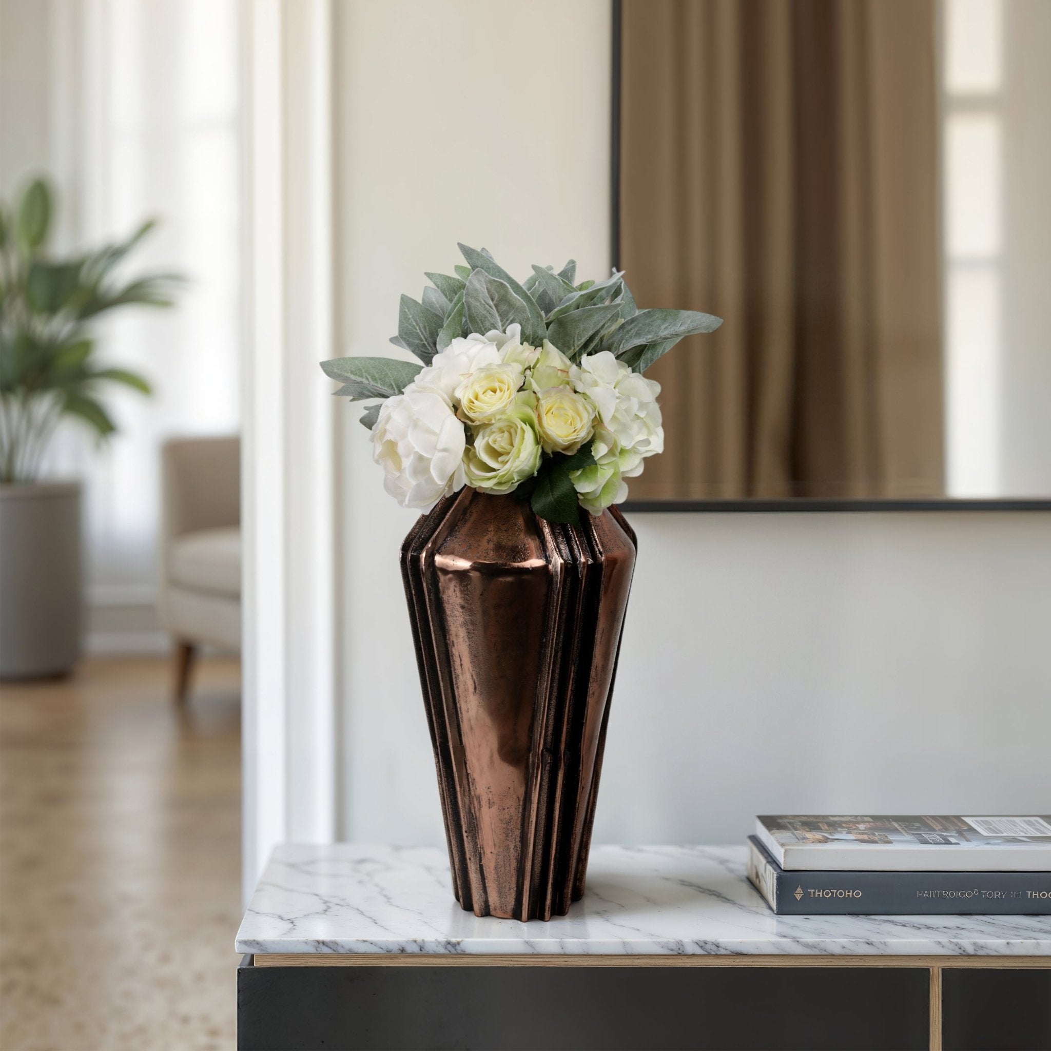 Hana Bronze Vase Vases and Jars| Sagebrook Home