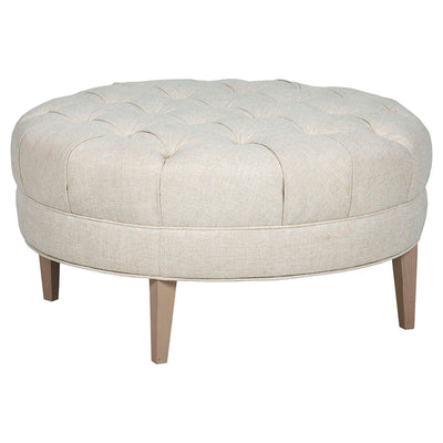 Hand Tufted Round Ottoman - Al Rugaib Furniture