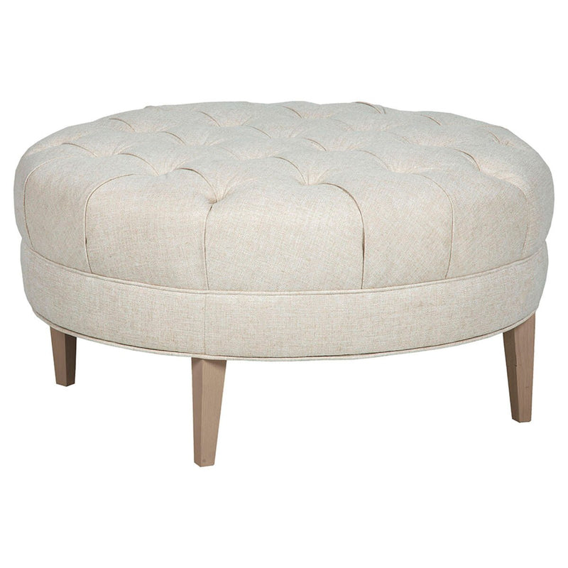 Hand Tufted Round Ottoman - Al Rugaib Furniture