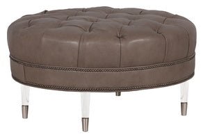 Hand Tufted Round Ottoman - Al Rugaib Furniture