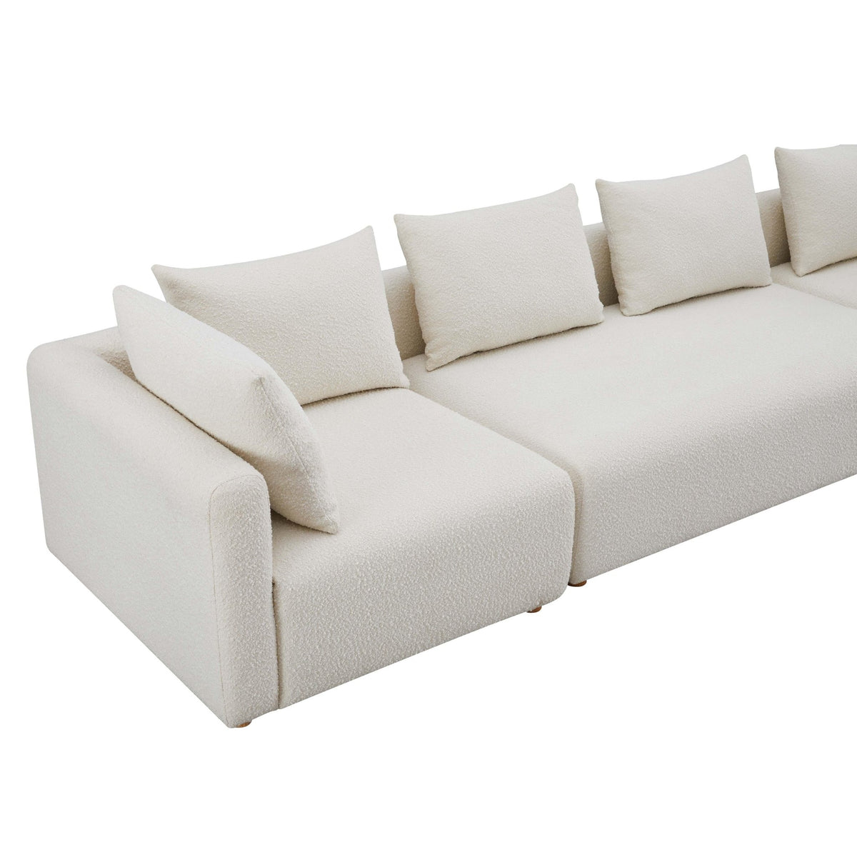 Hangover Cream Boucle 145 inch Long Sofa Sofas & Loveseats| TOV