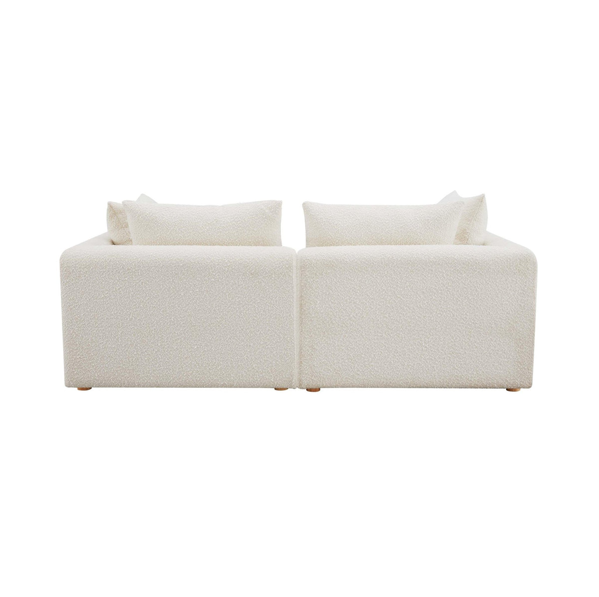 Hangover Cream Boucle Loveseat Sofas & Loveseats| TOV