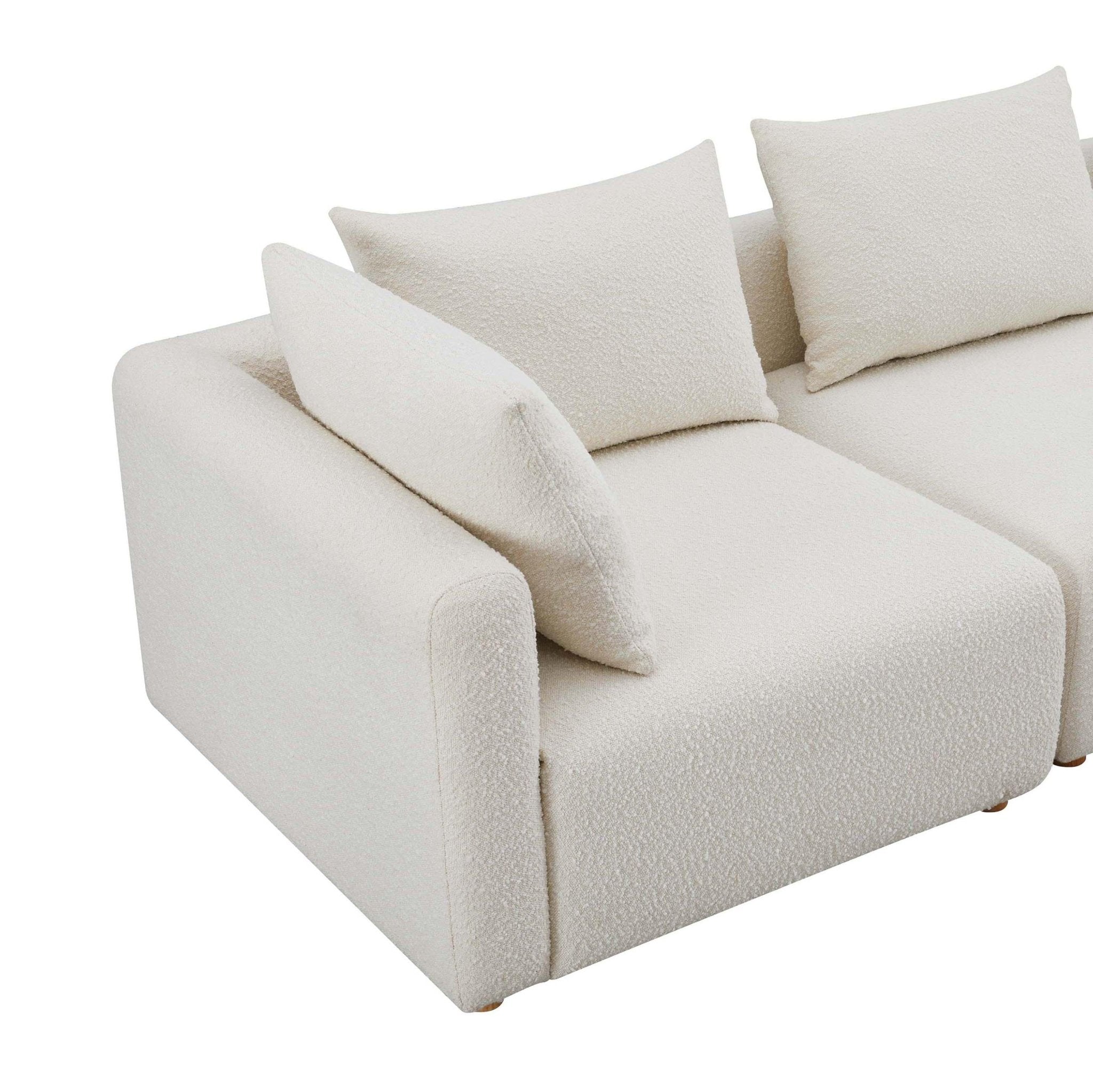 Hangover Cream Boucle Loveseat Sofas & Loveseats| TOV