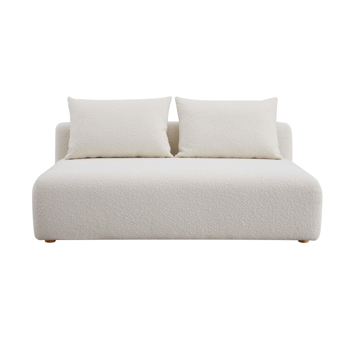 Hangover Cream Boucle Modular Loveseat Sofas & Loveseats| TOV