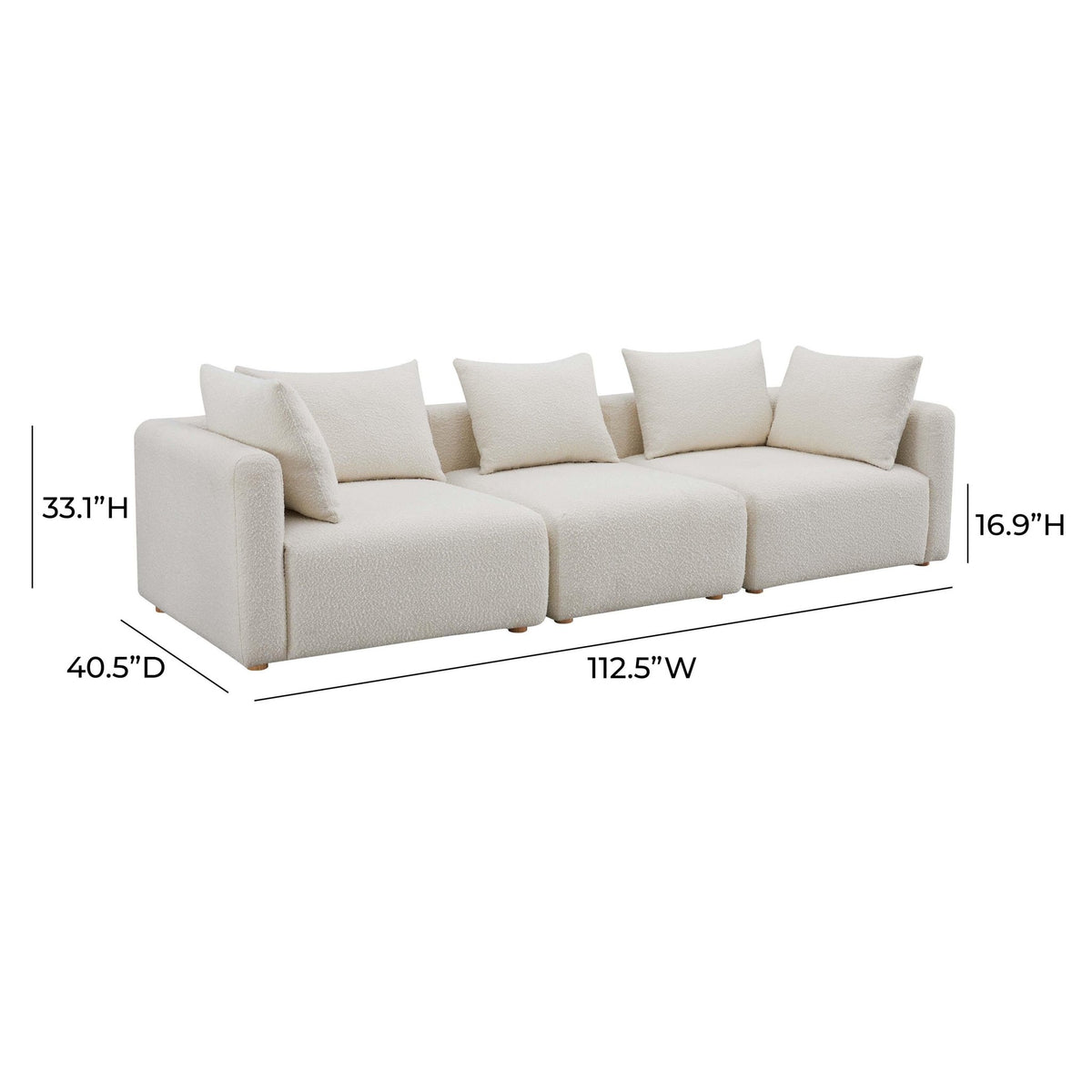 Hangover Cream Boucle Sofa Sofas & Loveseats| TOV