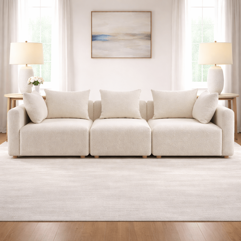 Hangover Cream Boucle Sofa Sofas & Loveseats| TOV