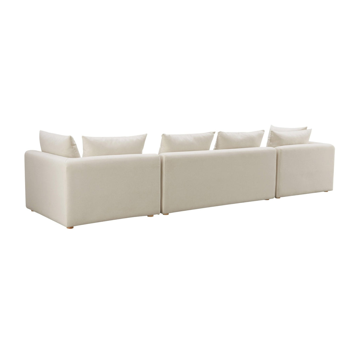 Hangover Cream Performance Linen 145 inch Long Sofa Sofas & Loveseats| TOV