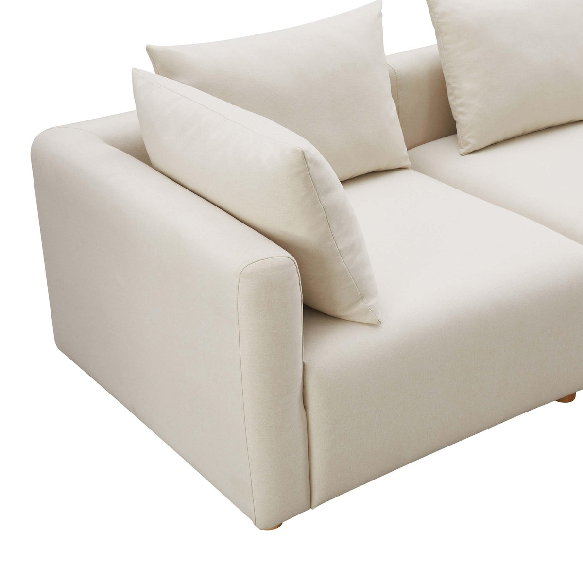 Hangover Cream Performance Linen Loveseat Sofas & Loveseats| TOV