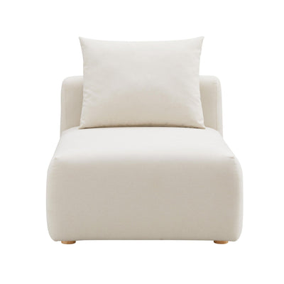 Hangover Cream Performance Linen Modular Armless Chair - Al Rugaib Furniture