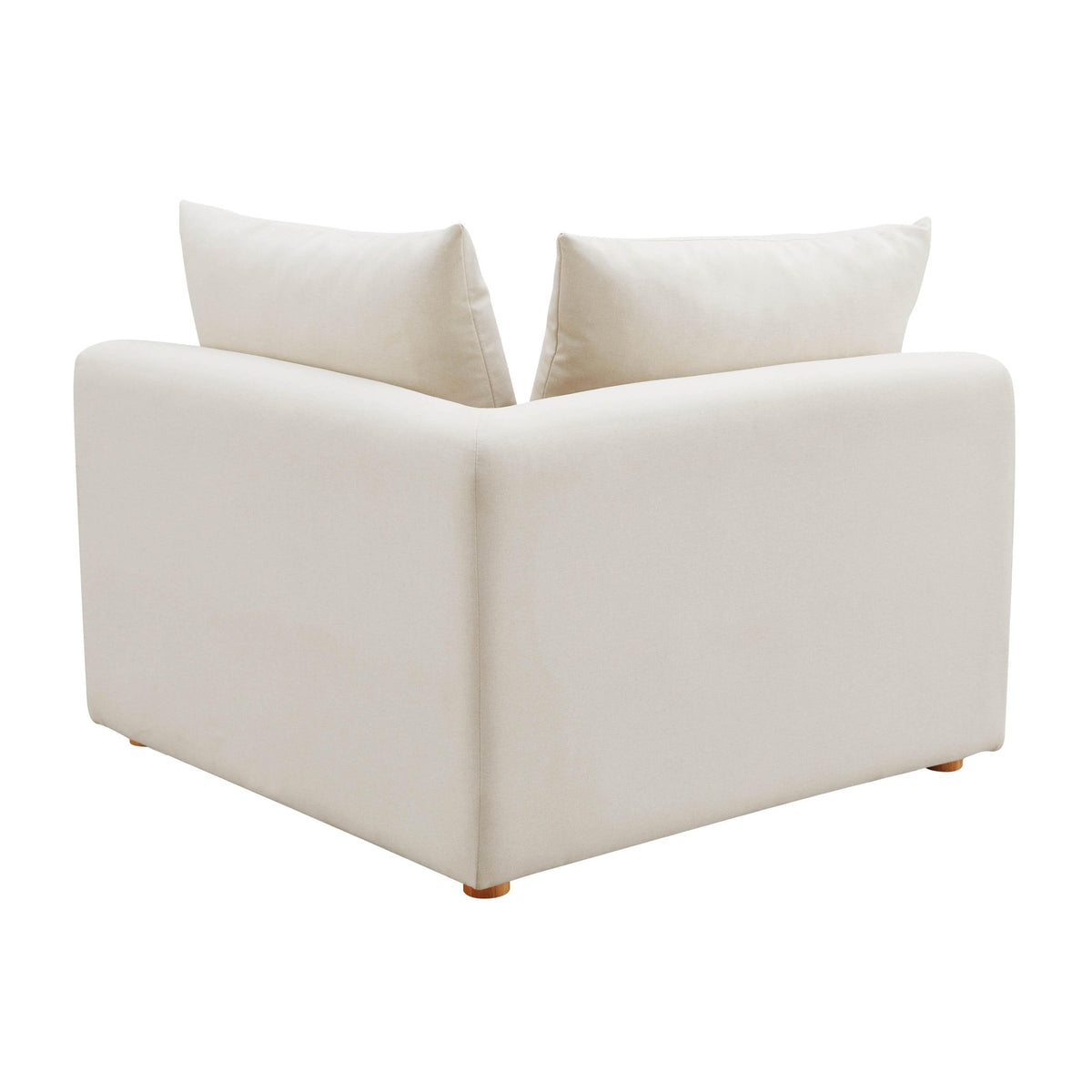 Hangover Cream Performance Linen Modular Corner Chair Chairs| TOV