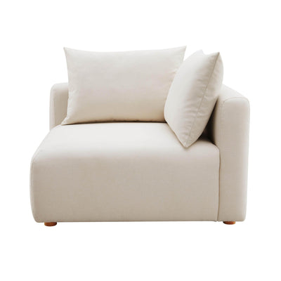 Hangover Cream Performance Linen Modular Corner Chair - Al Rugaib Furniture