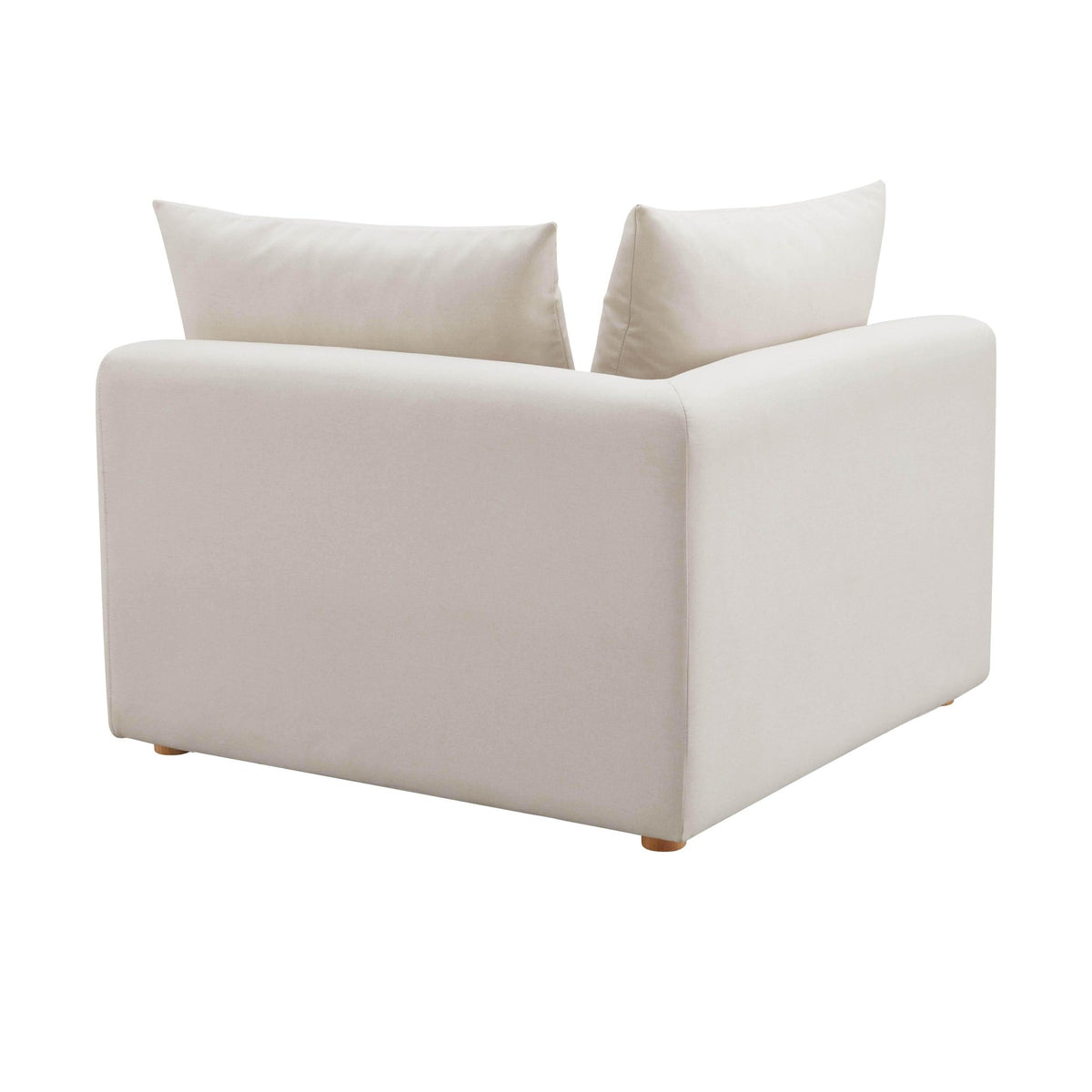 Hangover Cream Performance Linen Modular Corner Chair Chairs| TOV