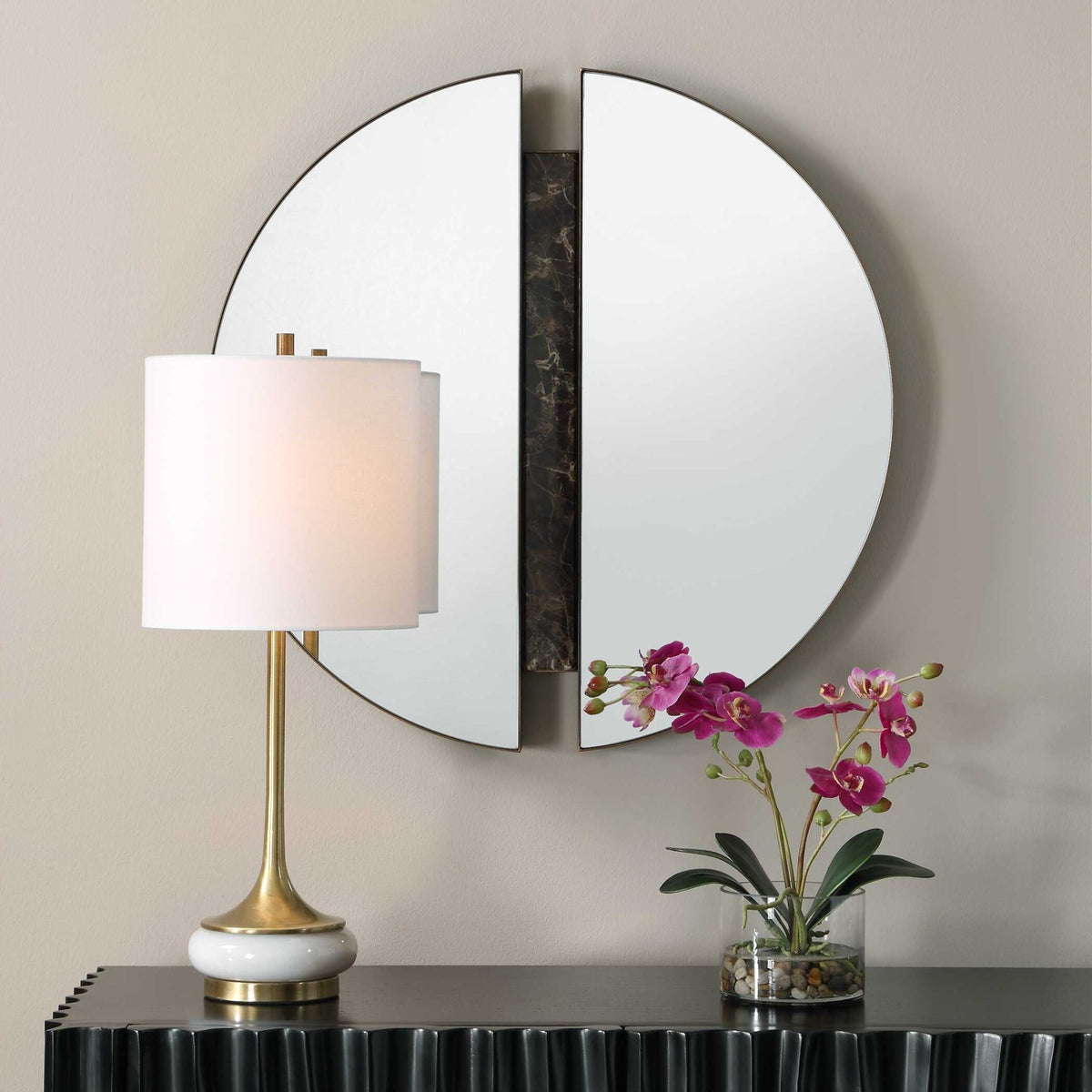 Hanover Divided Round Mirror Mirrors| Uttermost