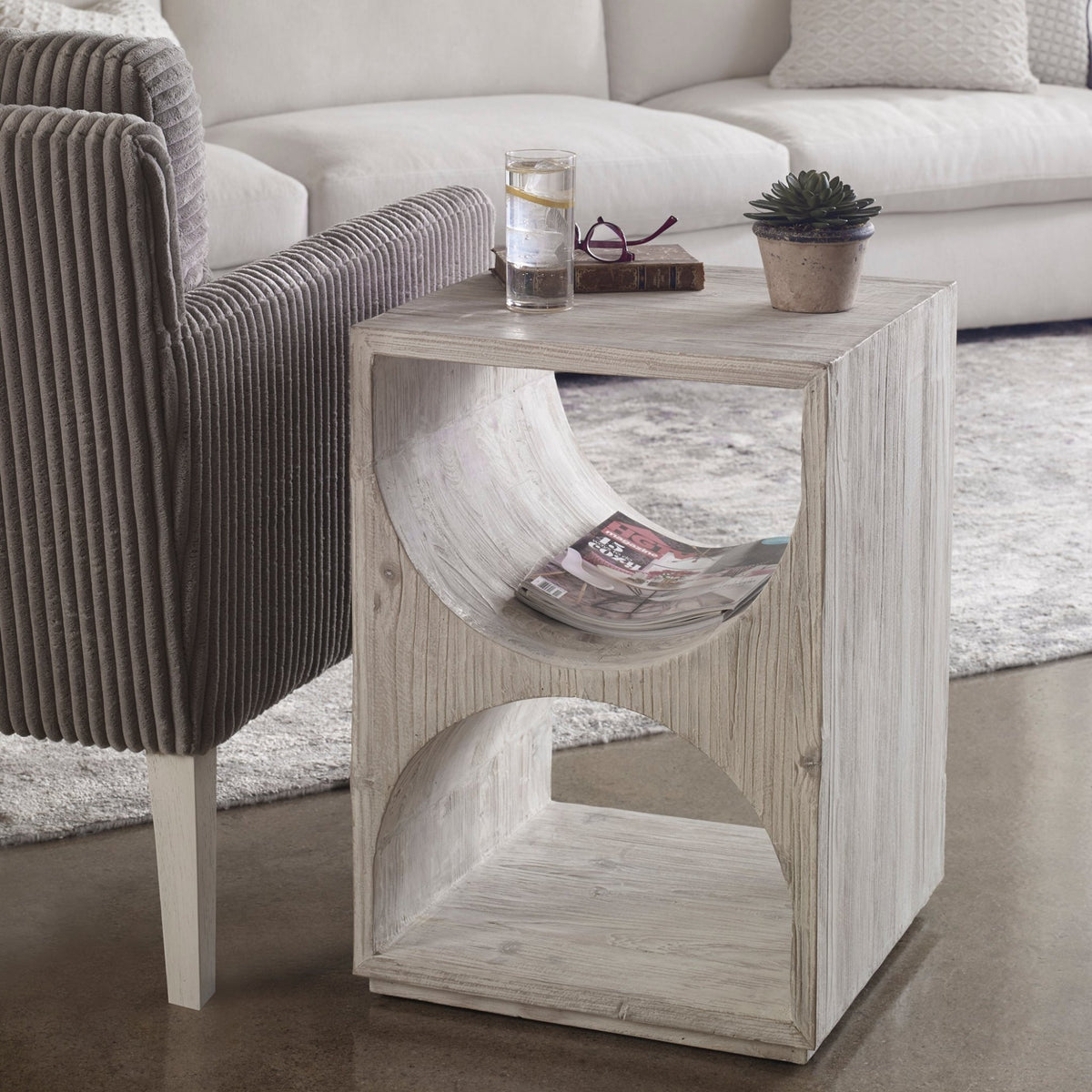 Hans Side Table Accent & End Tables| Uttermost