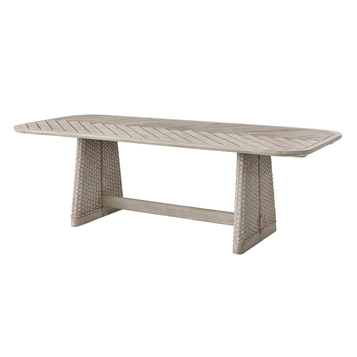 Harbor Herringbone Dining Table Dining Tables| Uttermost