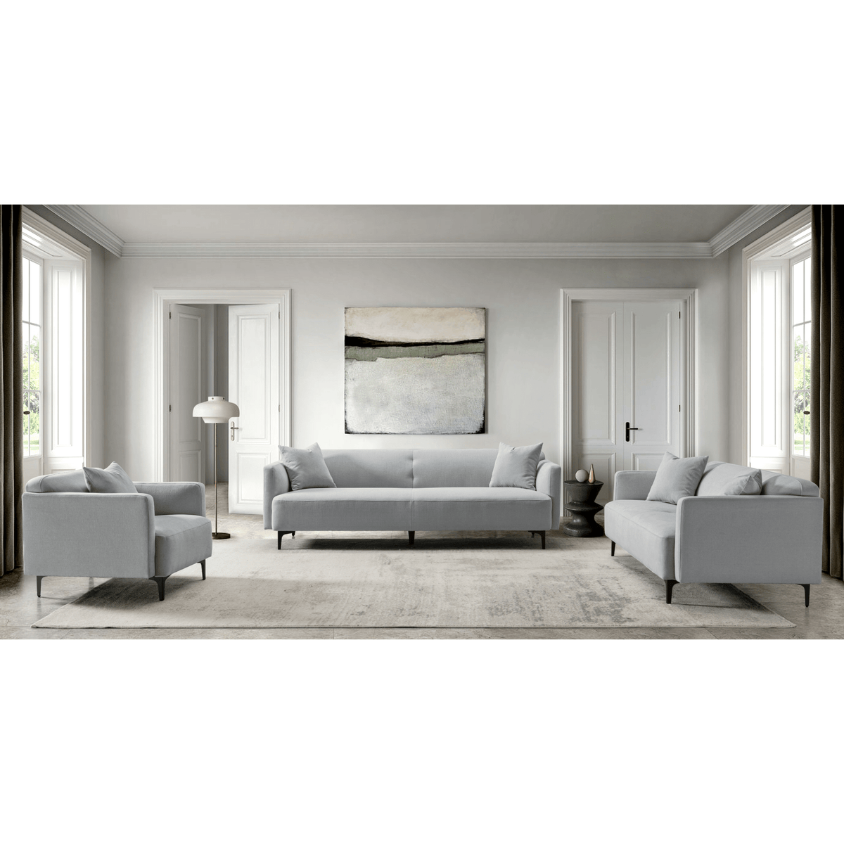 Harmony Grey Sofa Set Living Room Sets| Roots Furniture