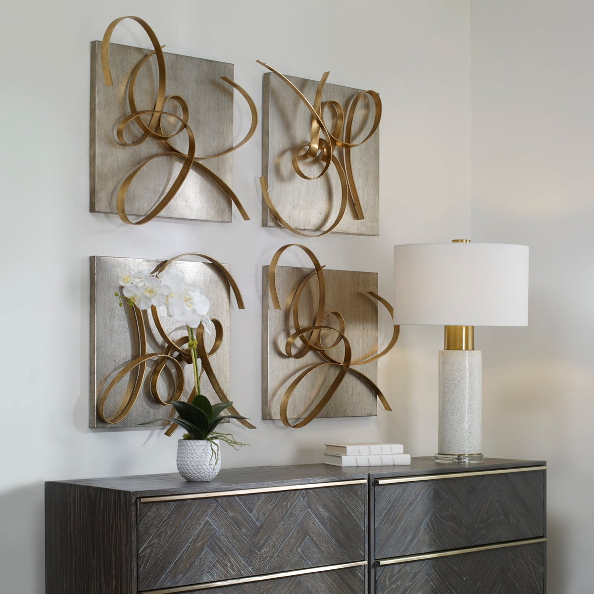 Harmony Metal Wall Decor, S/2 Wall Decors| Uttermost