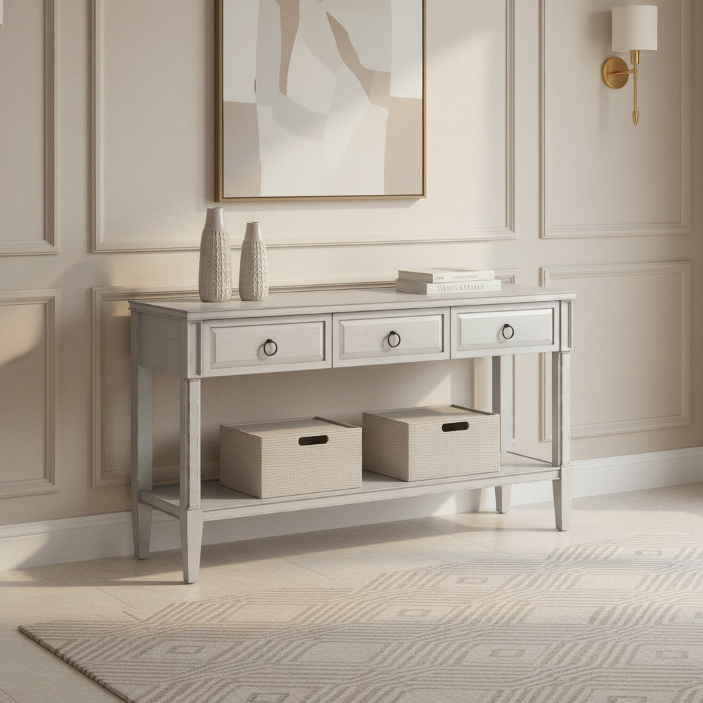 Harper Vintage Blue Console Table - Al Rugaib Furniture