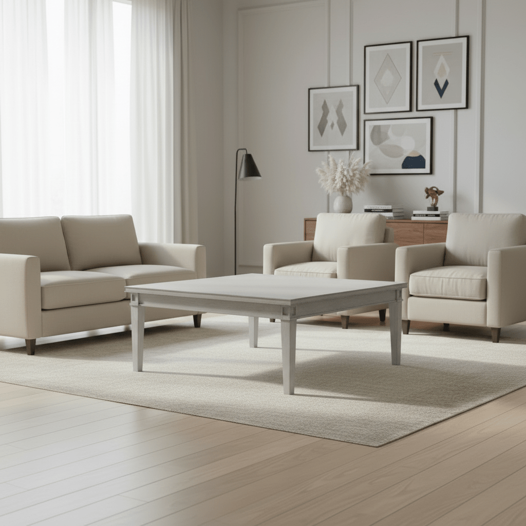 Harper Vintage Blue Square Coffee Table Coffee Tables| A.R.T. Furniture