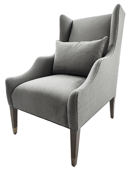 HARPER Vintage Blue Wing Chair Chairs| A.R.T. Furniture