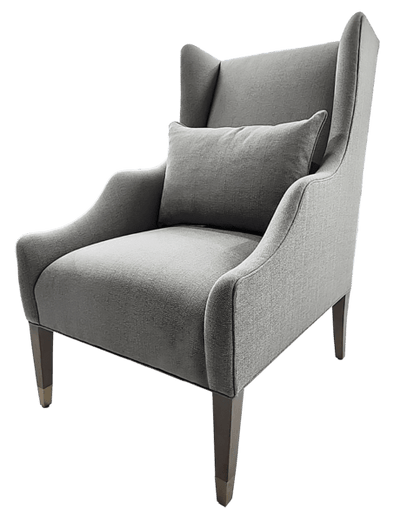 HARPER Vintage Blue Wing Chair - Al Rugaib Furniture