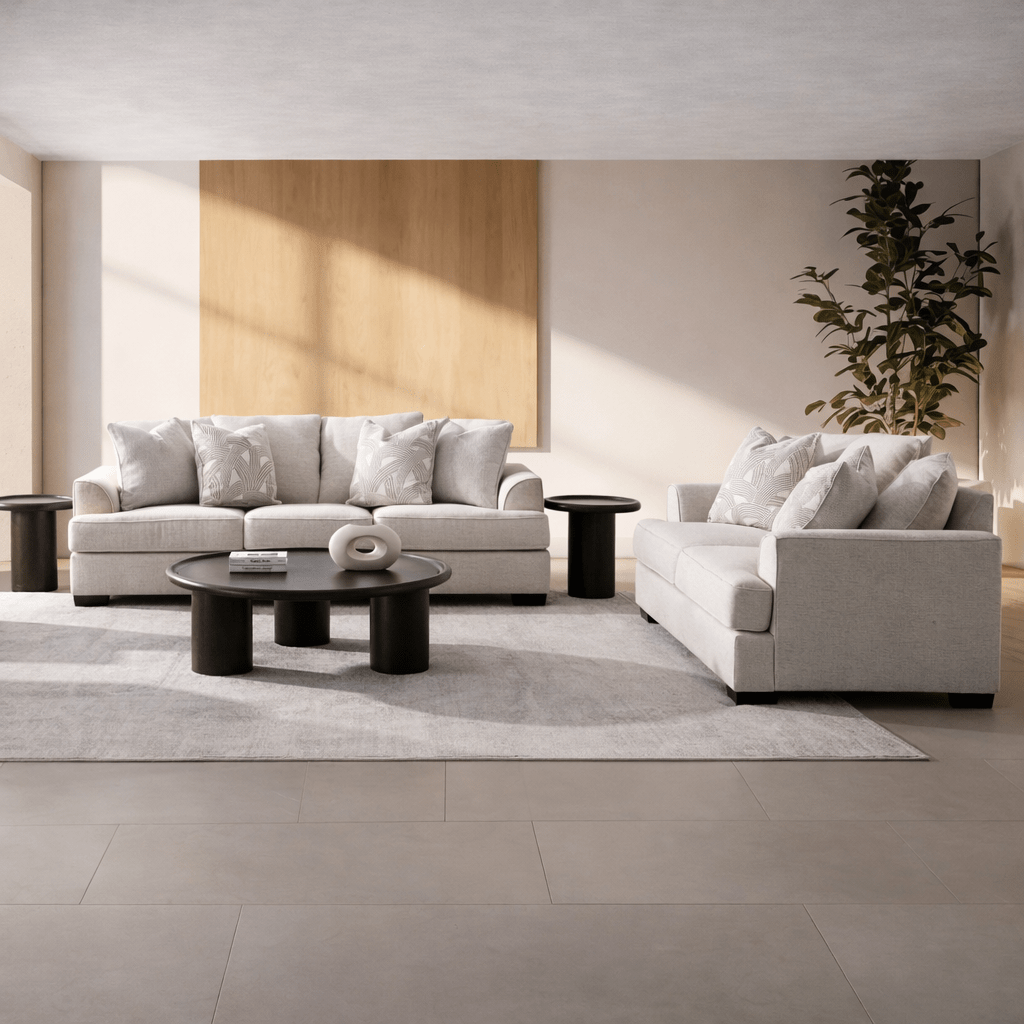 Harvey Beige Living Room set ( Sofa+ Loveseat) Living Room Sets| Roots Furniture
