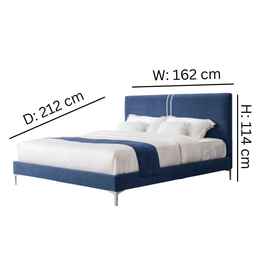 Harvey Blue Bed - Queen